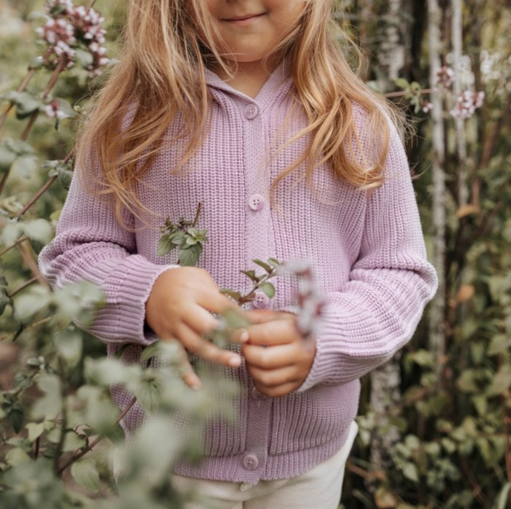 Jamie Kay Peyton Cardigan Lavender Frost 3 4 5